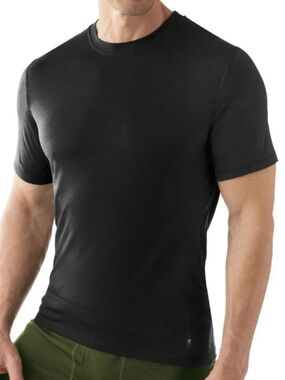 Smartwool Merino Wool Men's Classic Black Crewneck Tee
